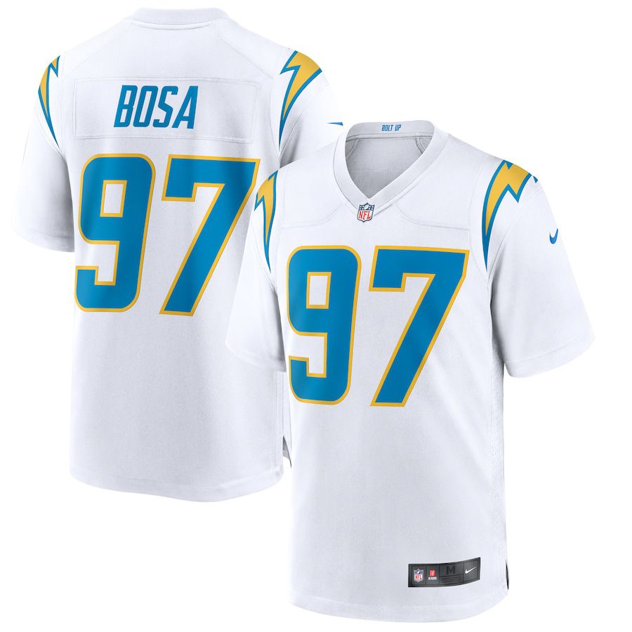 Men Los Angeles Chargers 97 Joey Bosa Nike White Game NFL Jersey